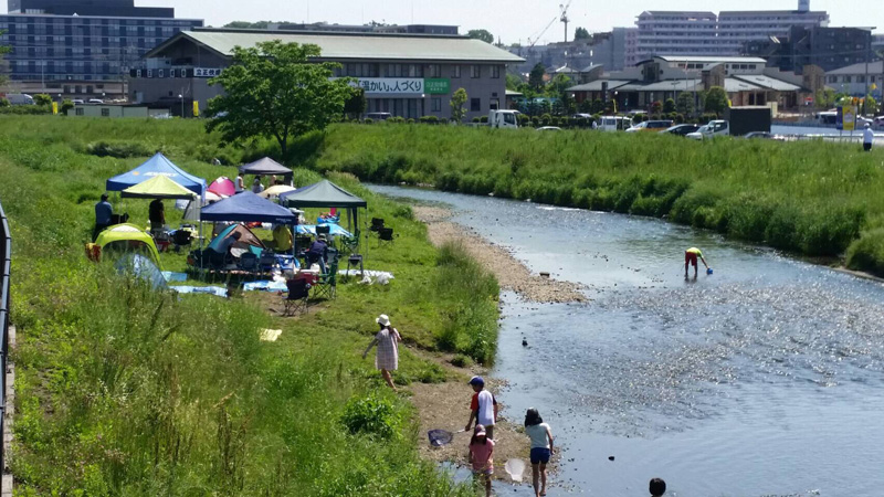 黒目川河川敷／朝霞市／BBQ／配達／バーベキューレンタル／埼玉県