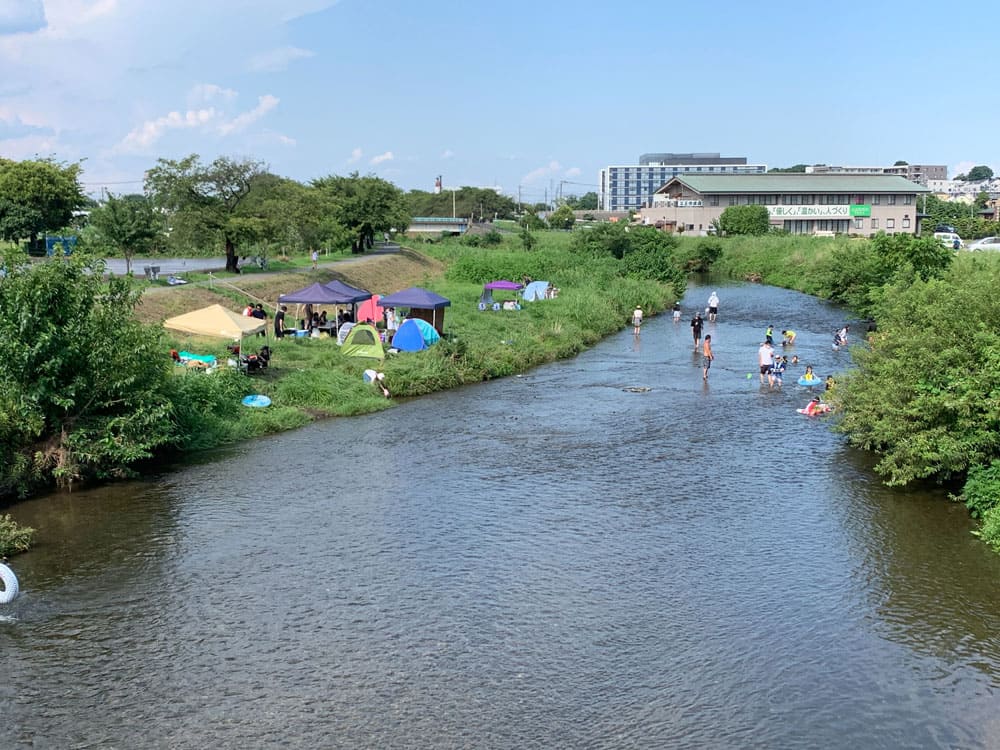 黒目川河川敷／埼玉県／朝霞市／BBQ／バーベキューレンタル／配達／